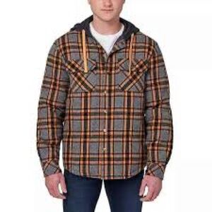 Legendary Outfitters Men’s Flannel Hooded Shirt Jacket MD